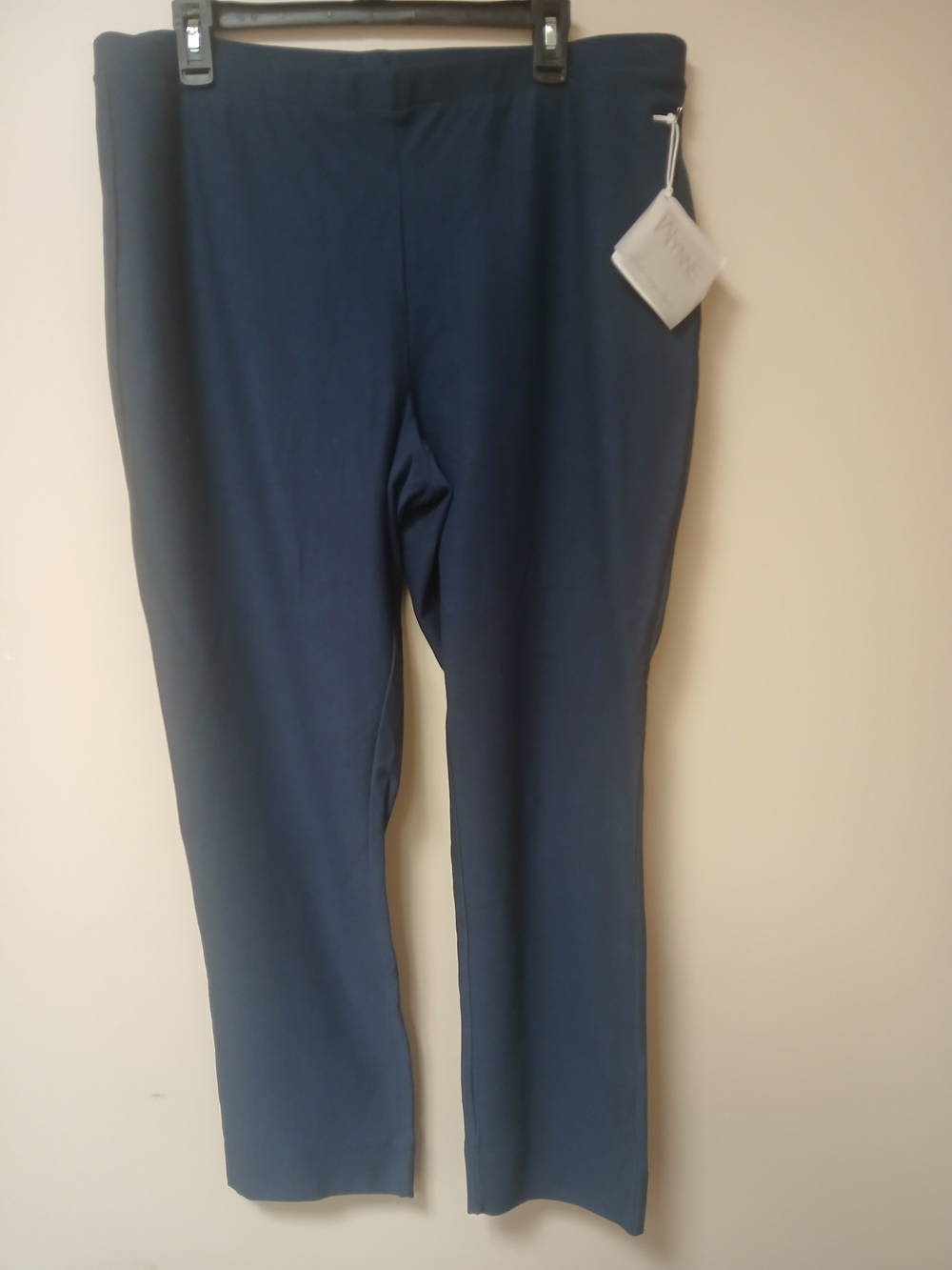 MarlaWynne (WynneLayers) Navy Straight-Leg Pants